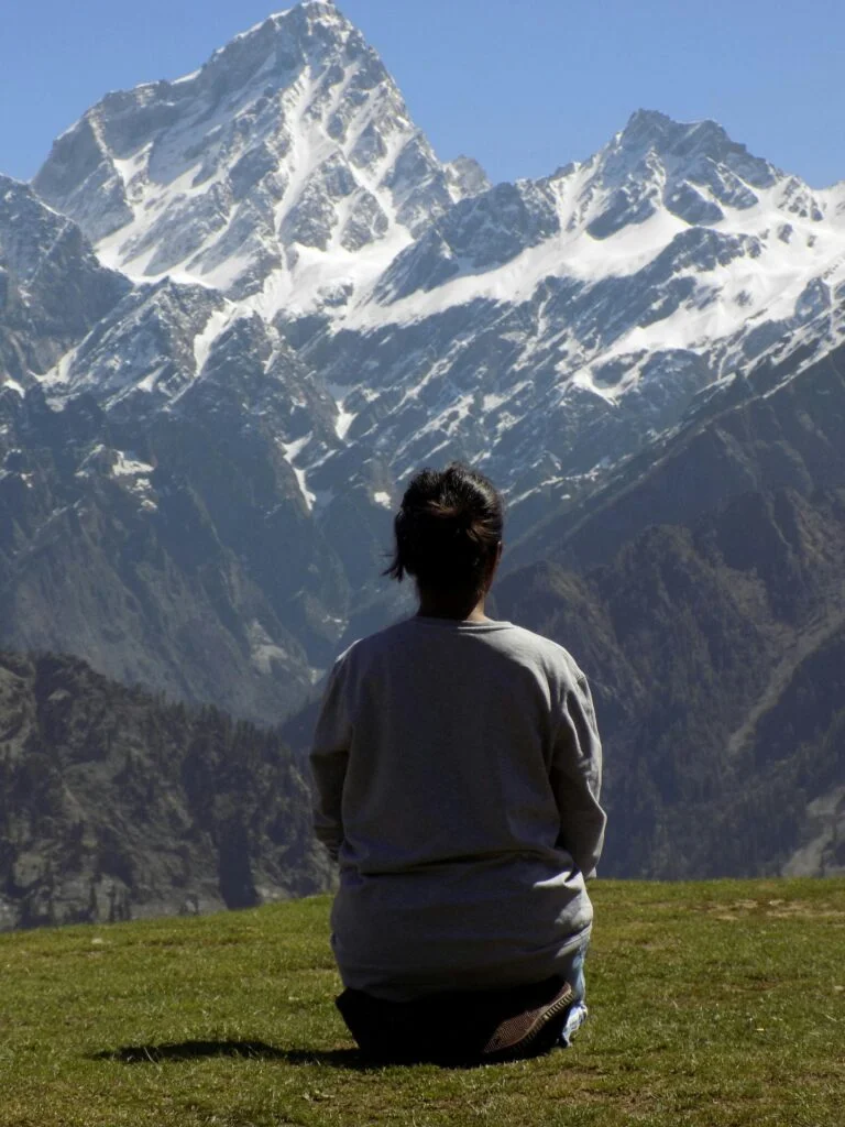 meditation in mountains